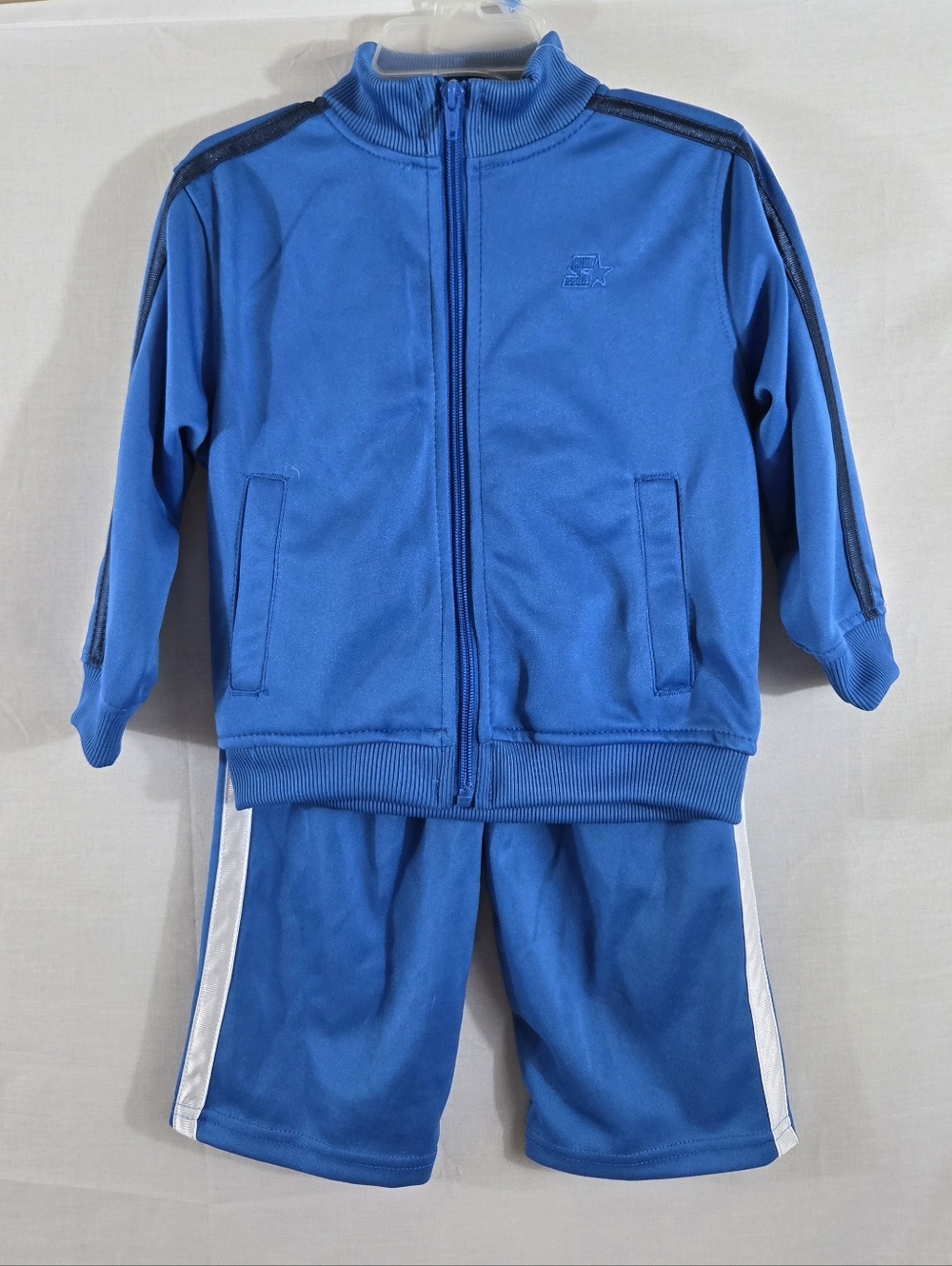 NWT Vintage Y2K Starter Boy's Blue 2 Piece Track Suit Set Size 24 Months *RARE*